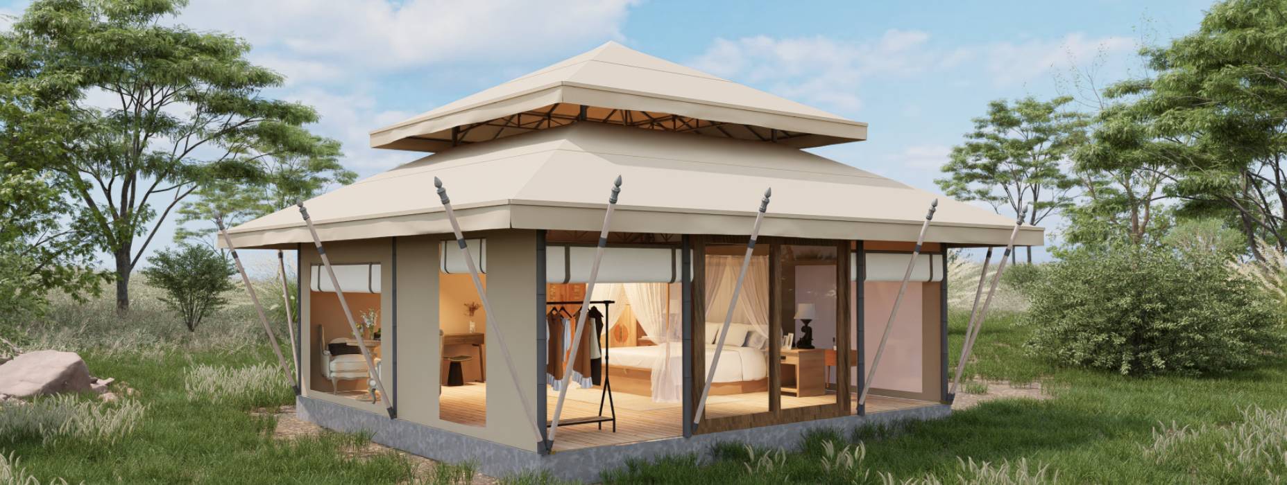 河间市户外野奢帐篷